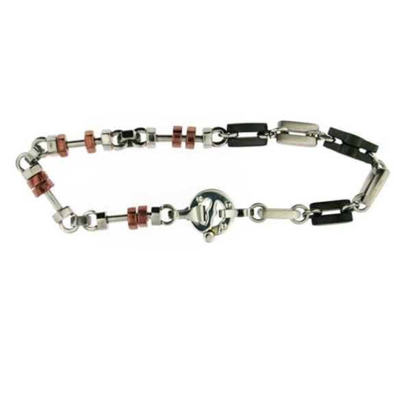 2 FOR $62! Men's Papallo Stainless Steel Bracelet - Picture 3 of 4